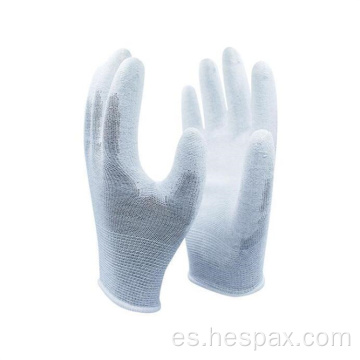 Hespax Carbon Fiber PU ESD Guantes de protección Precisión